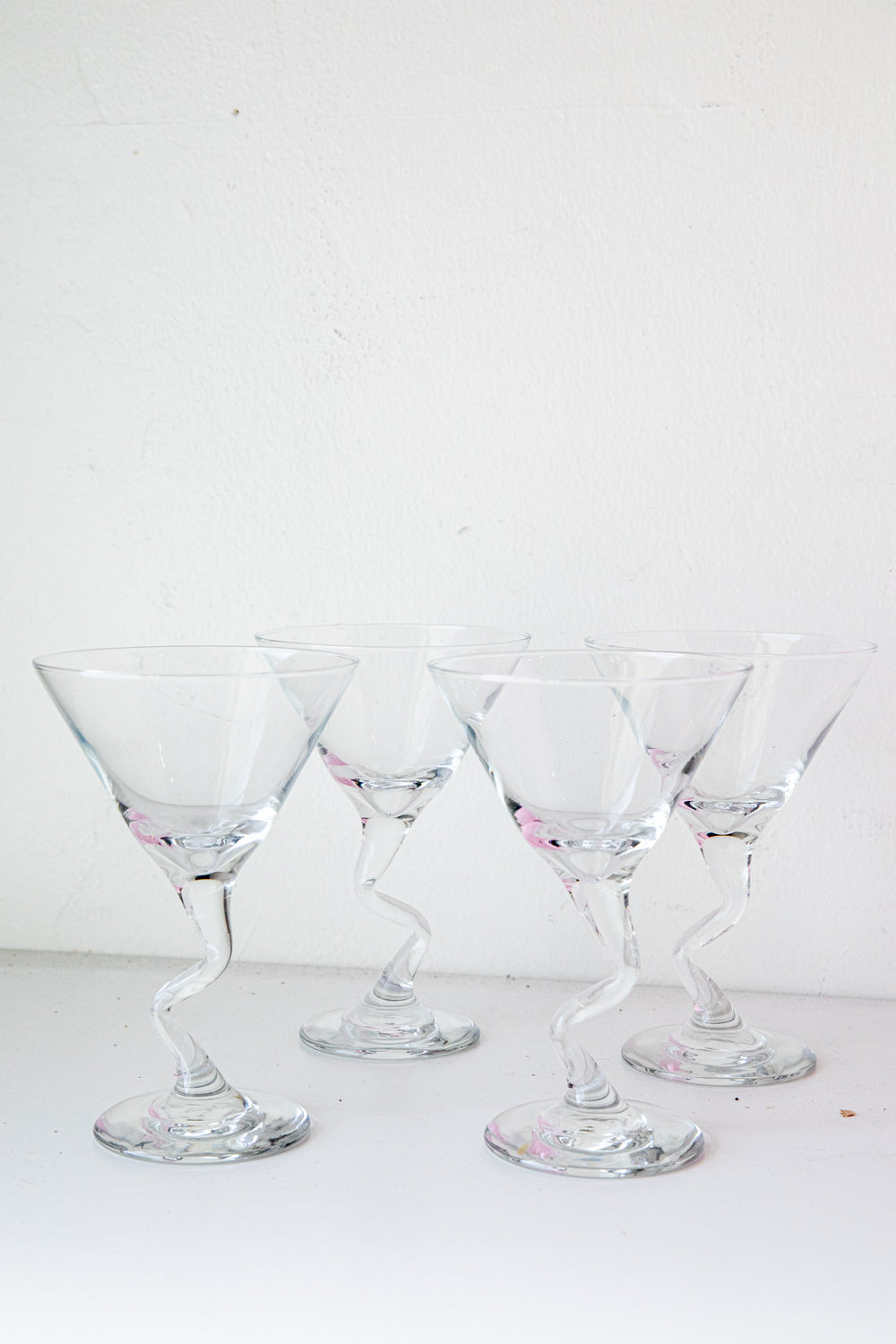 Squiggle Martini Glasses