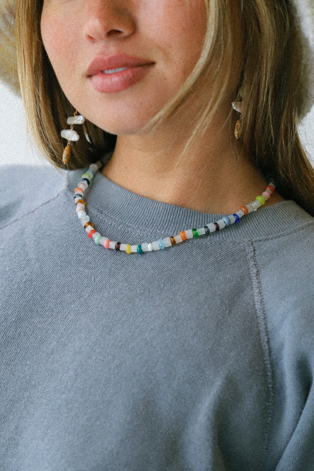 X Prism Sequence Necklace