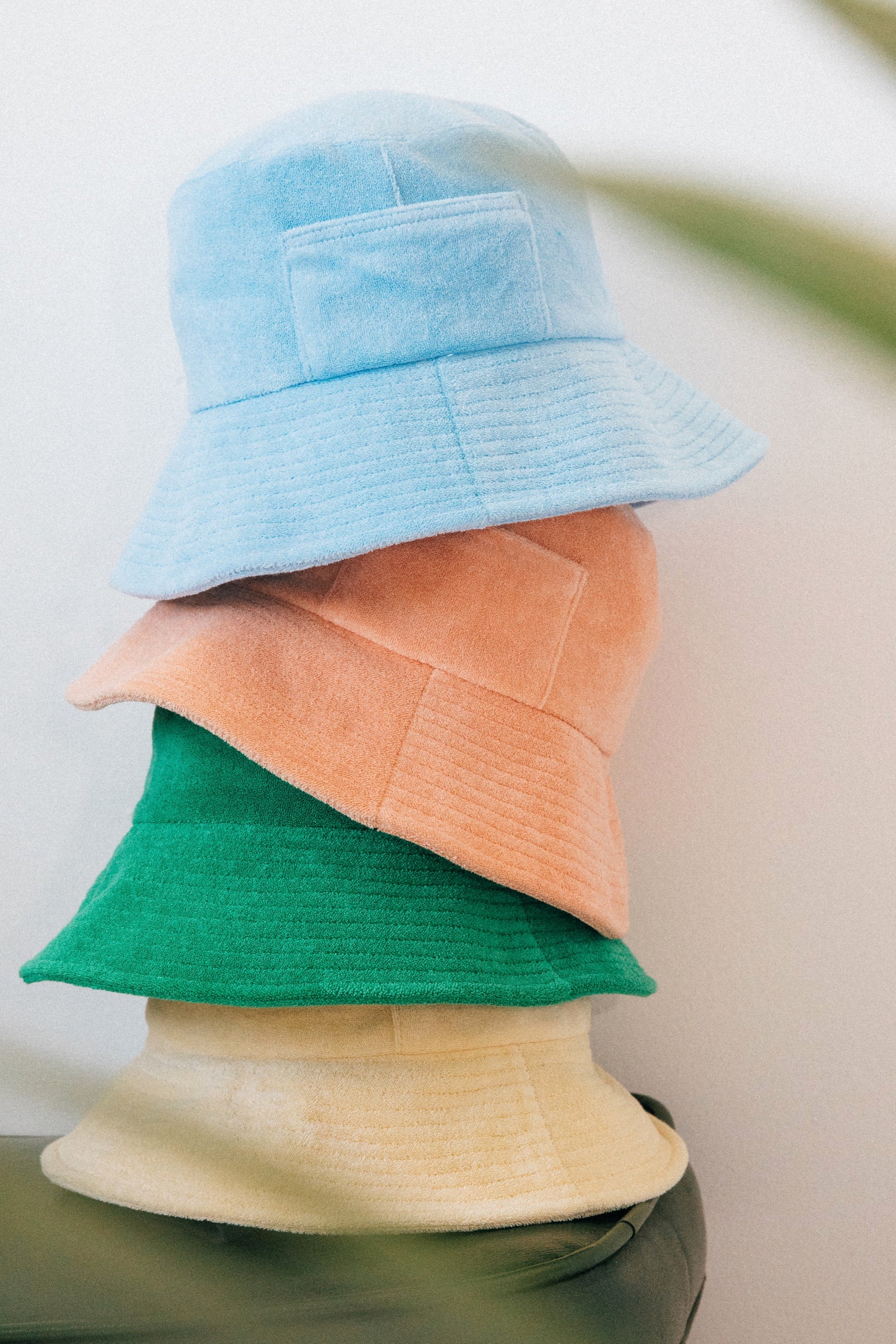 Aqua Terry Wave Bucket Hat