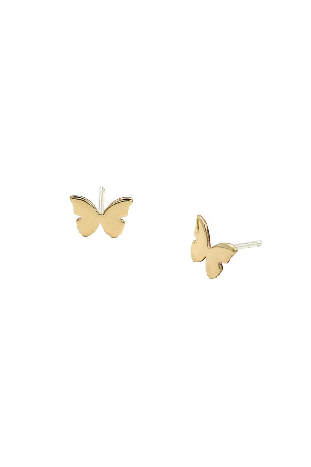 Gold Butterfly Studs — Prism Boutique