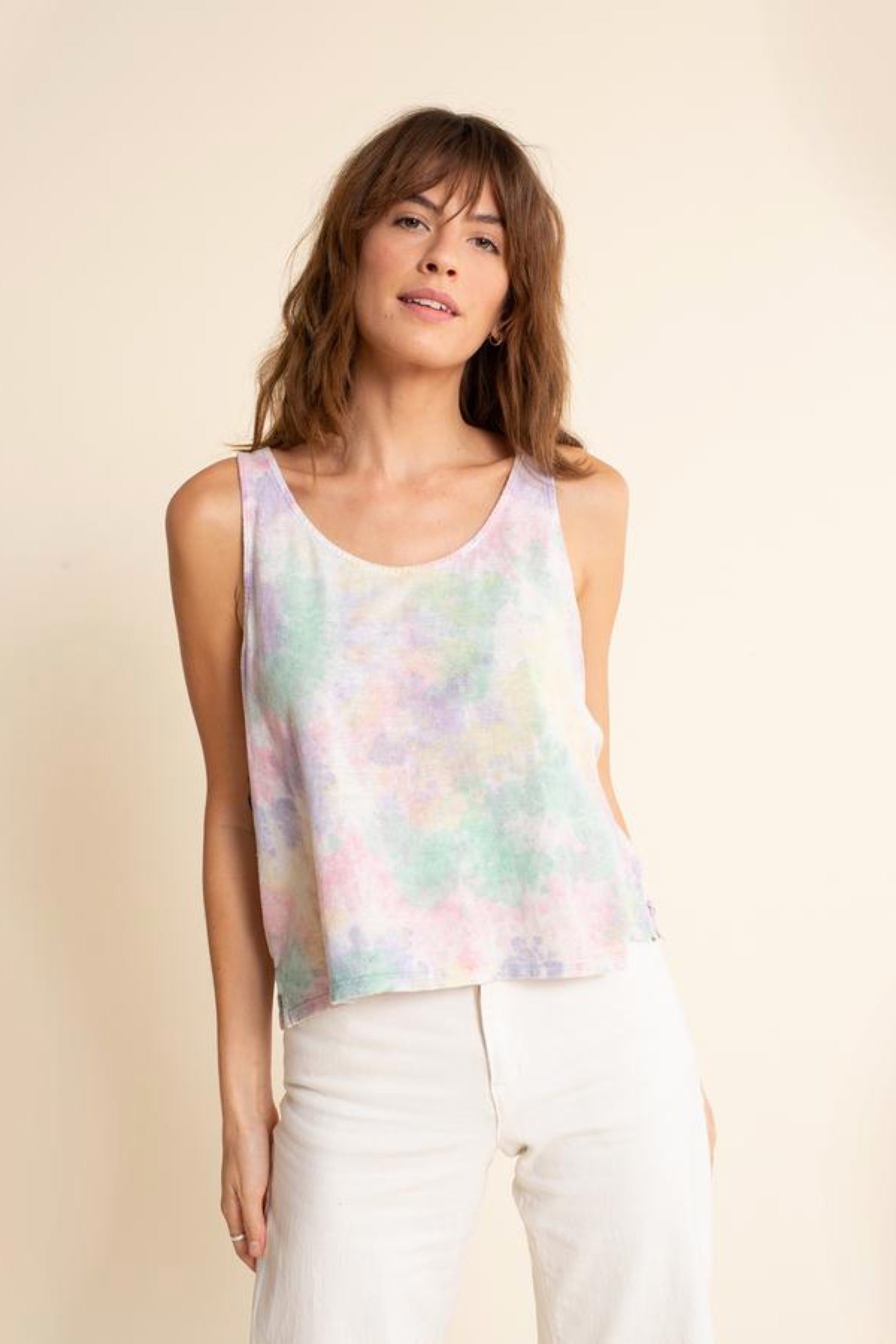 Aurora Cosmic Comet Cropped Tank