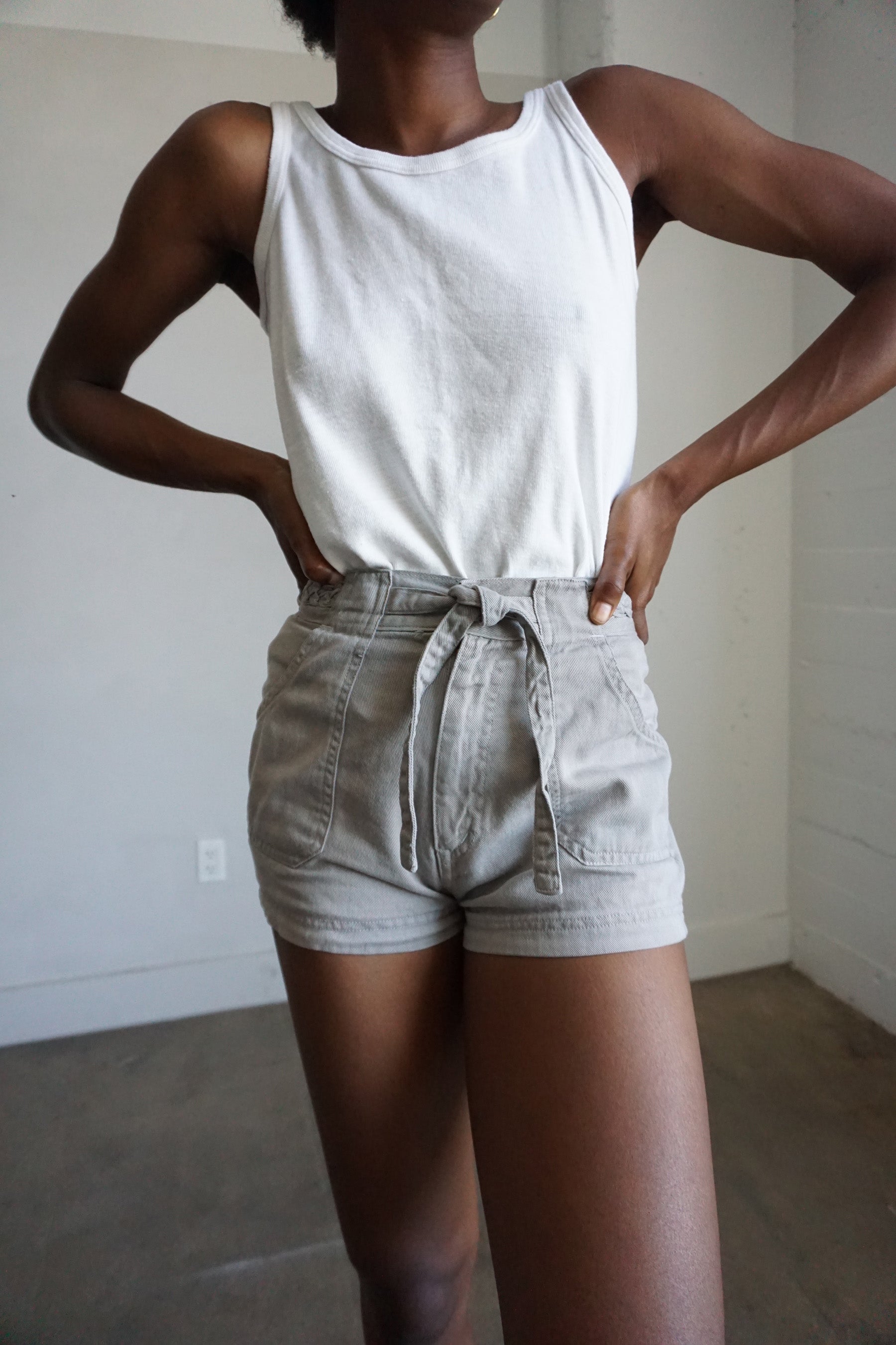 70s Braided Waist Band Shorts