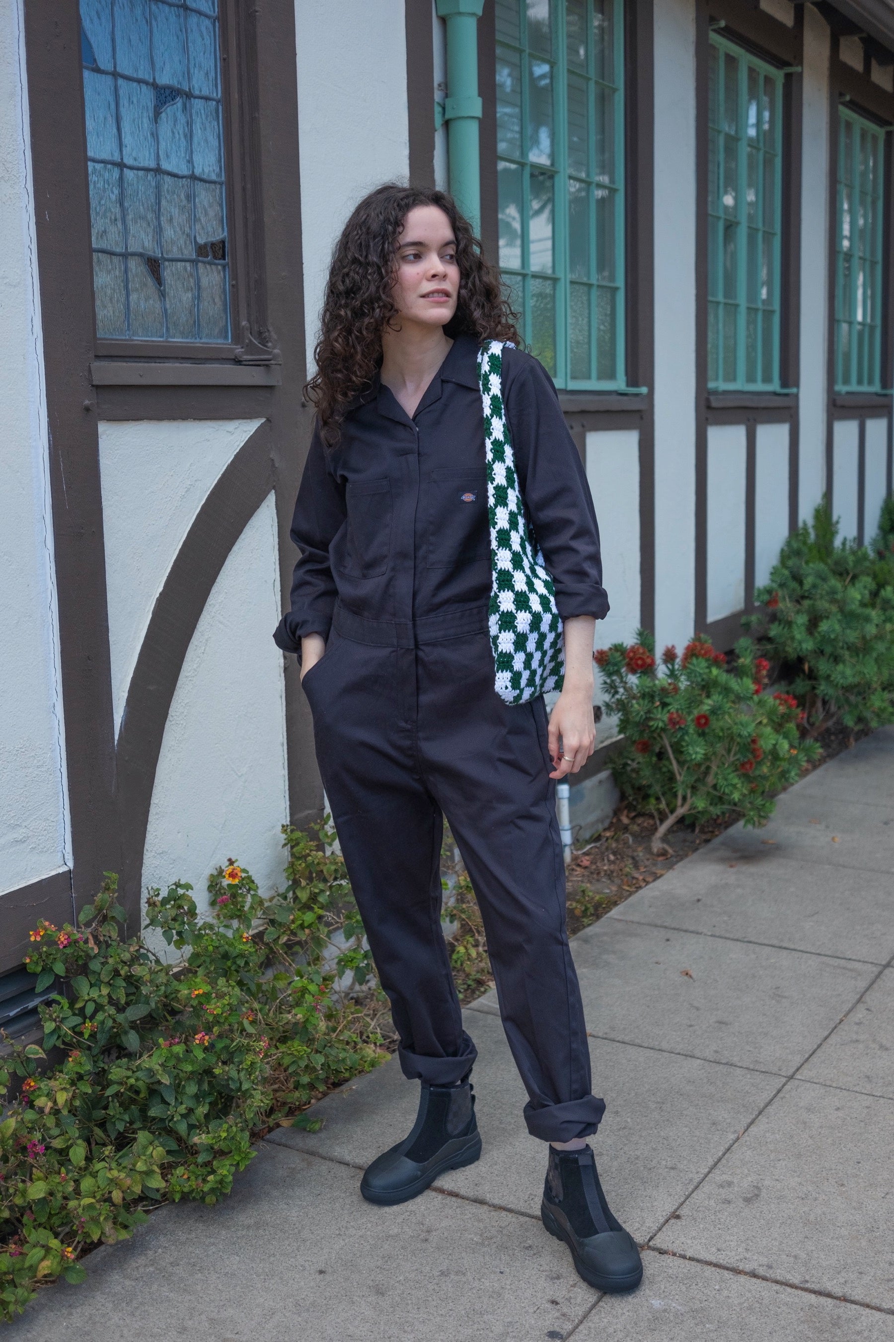 Black Long Sleeve Coveralls