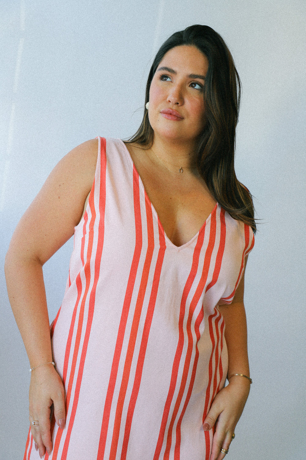 Sunset Stripe Organic Dress