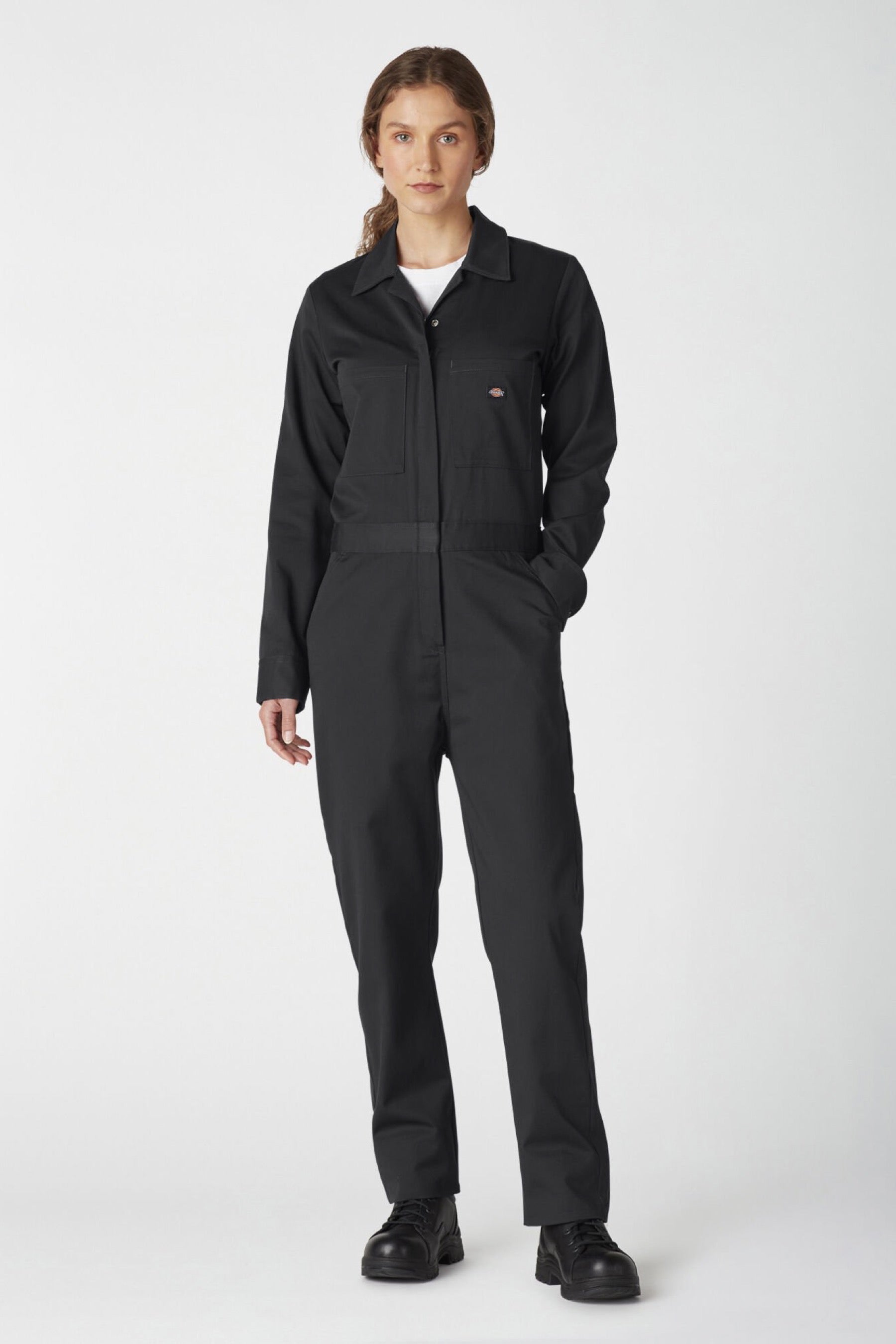 Black Long Sleeve Coveralls