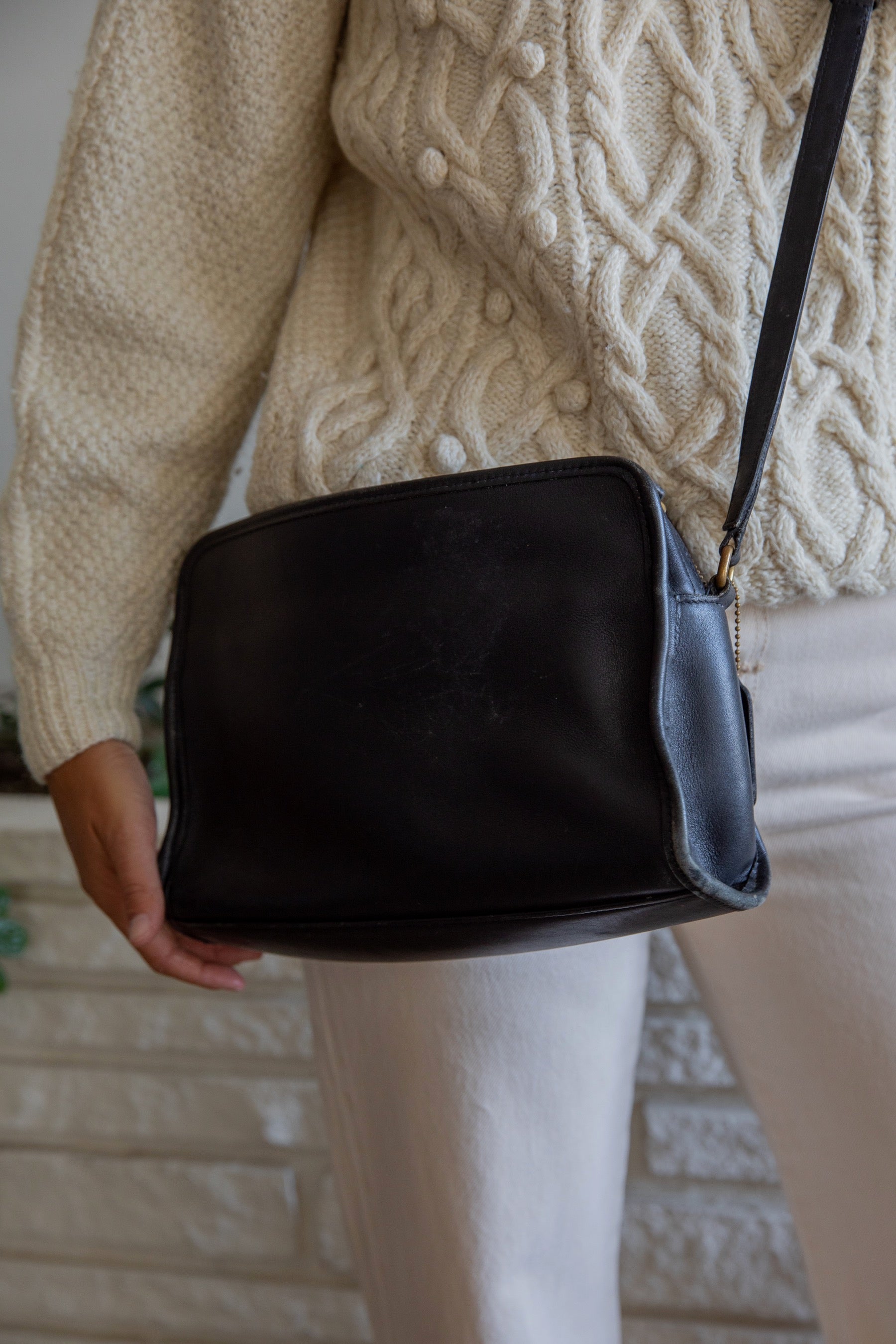 Black Coach Soft Leather Bag