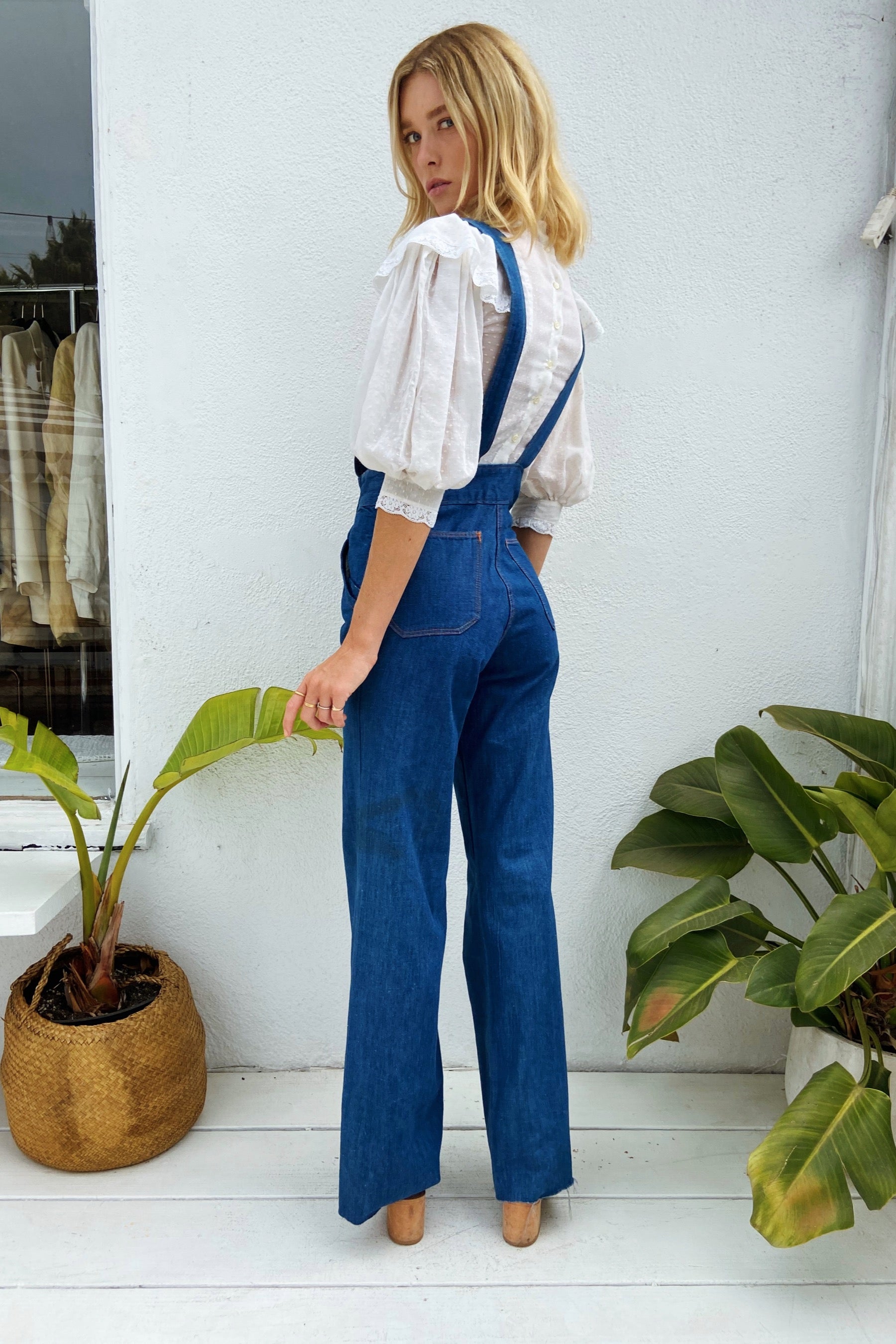 1970s Denim Overalls