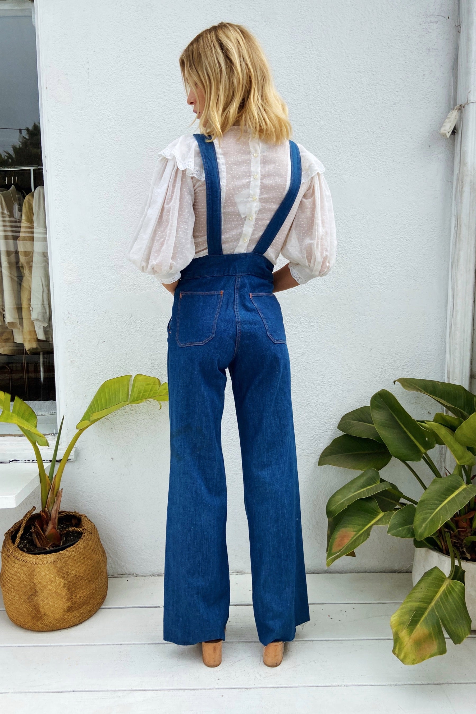 1970s Denim Overalls