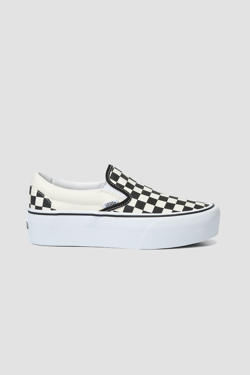 Black Checkerboard Slip-On Stackform