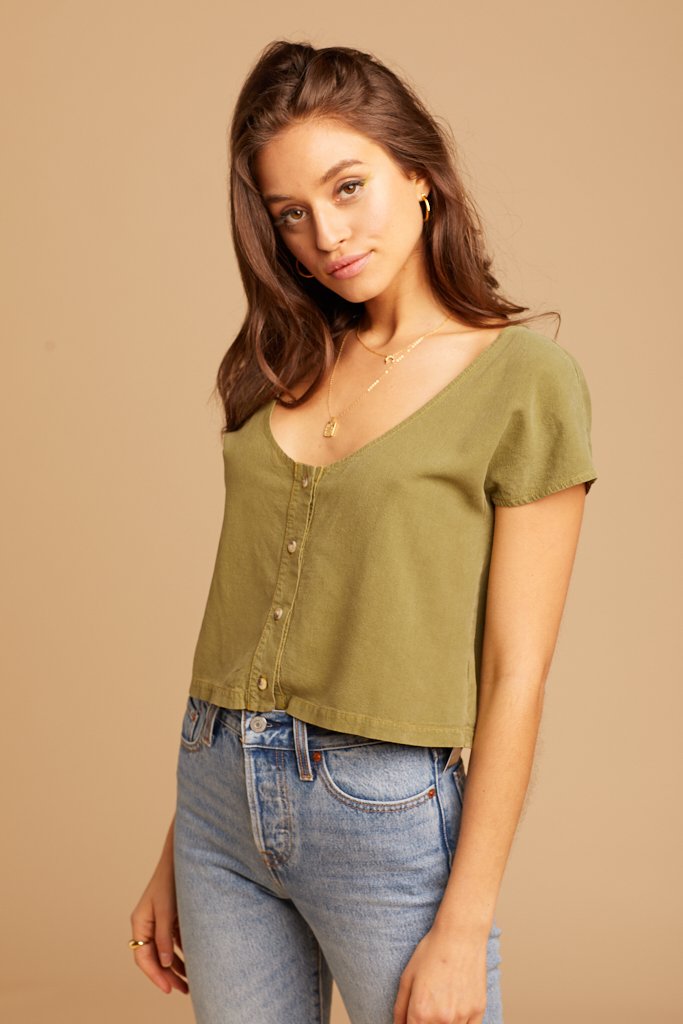 Aloe Reversible Silk Top