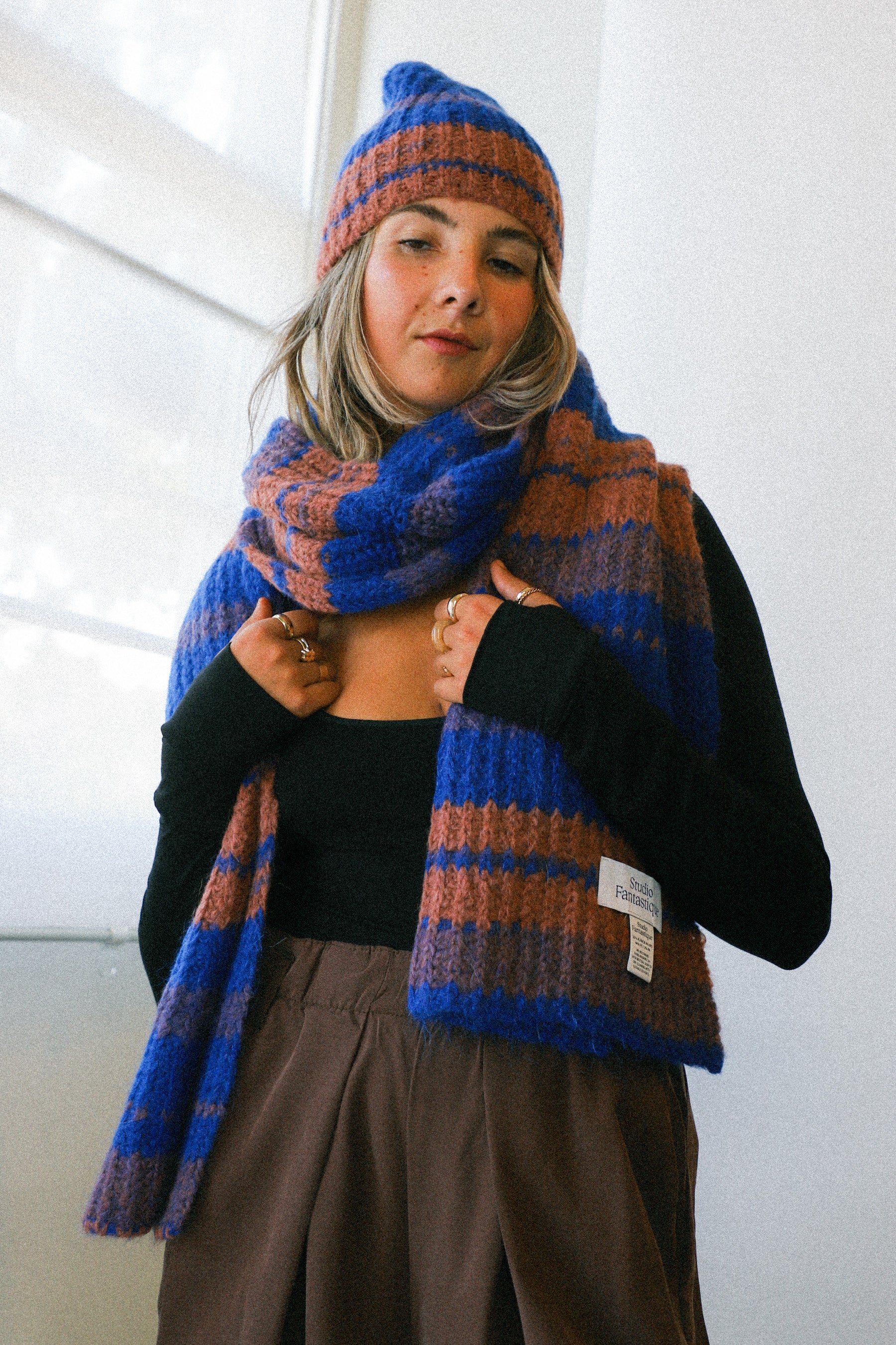 Blue Alana Scarf