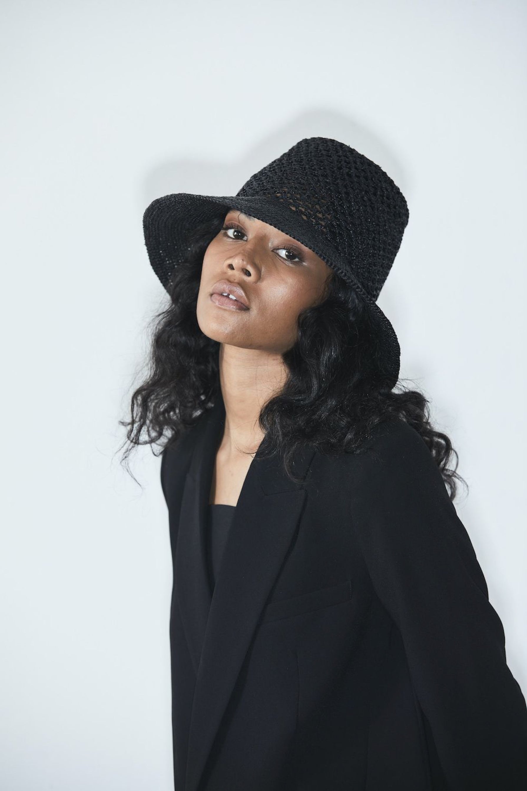 Black Lynda Hat — Prism Boutique