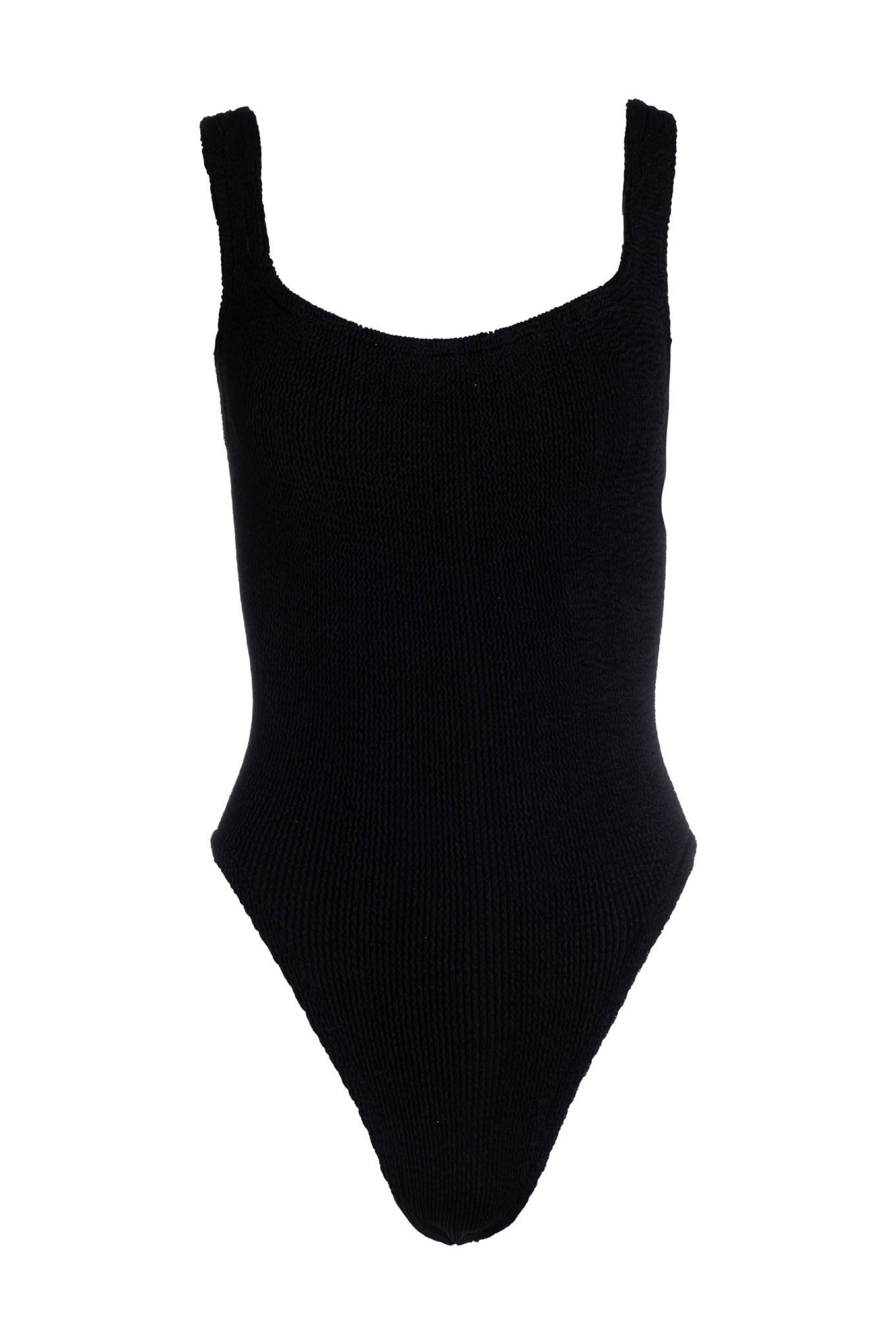 Black Square Neck One Piece