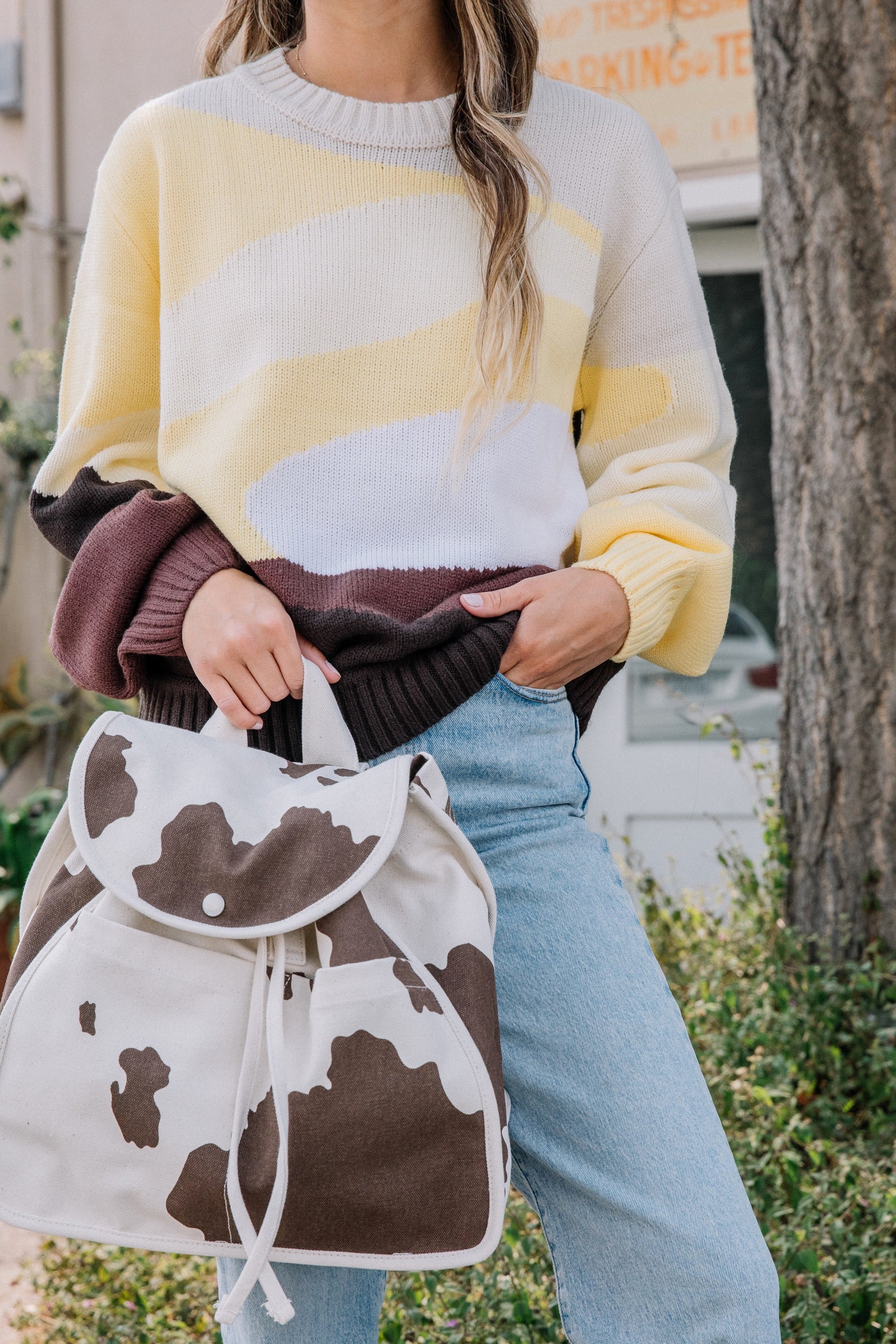 Blonde Landscape Sweater