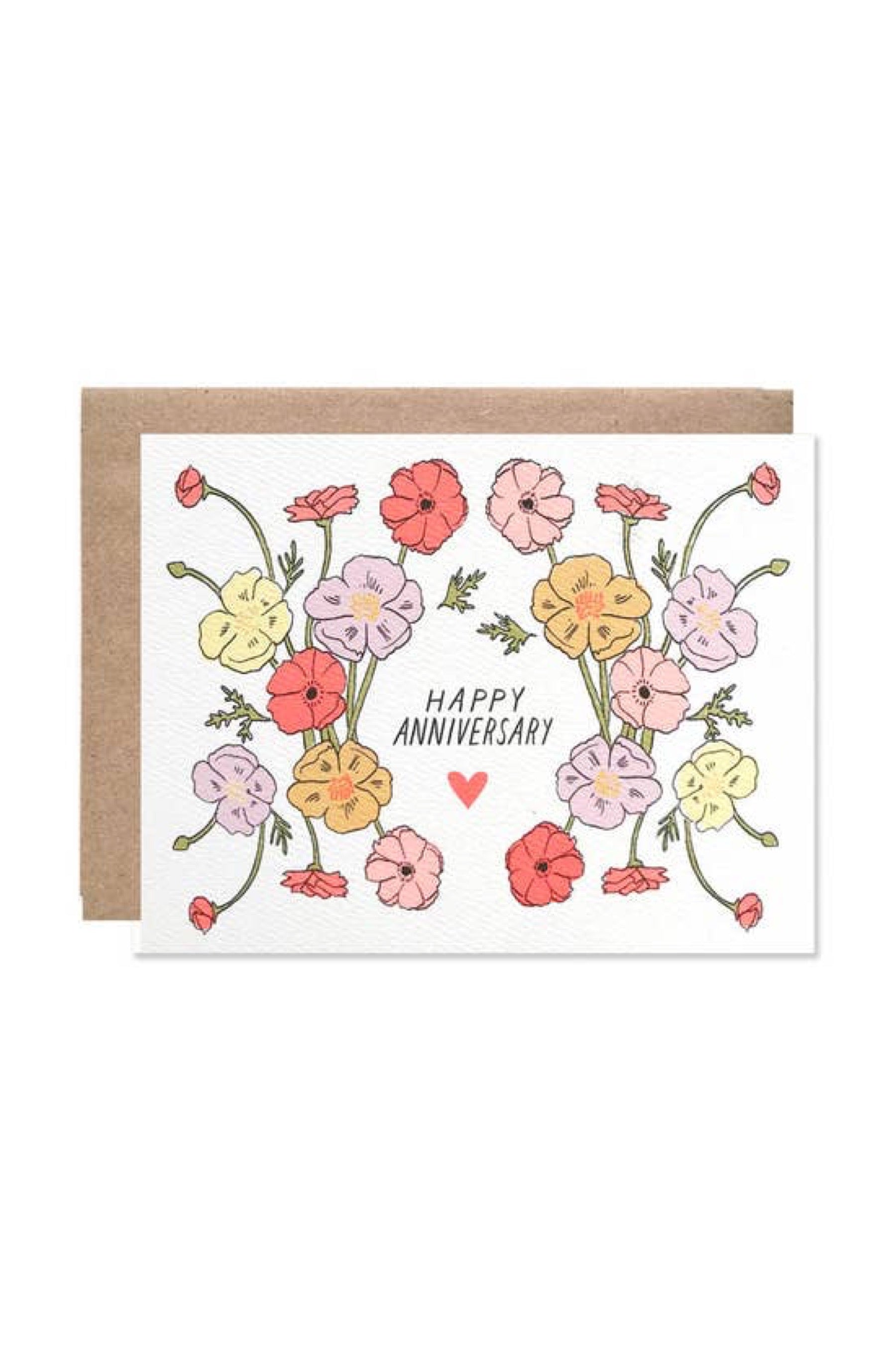 Anniversary Poppies Card