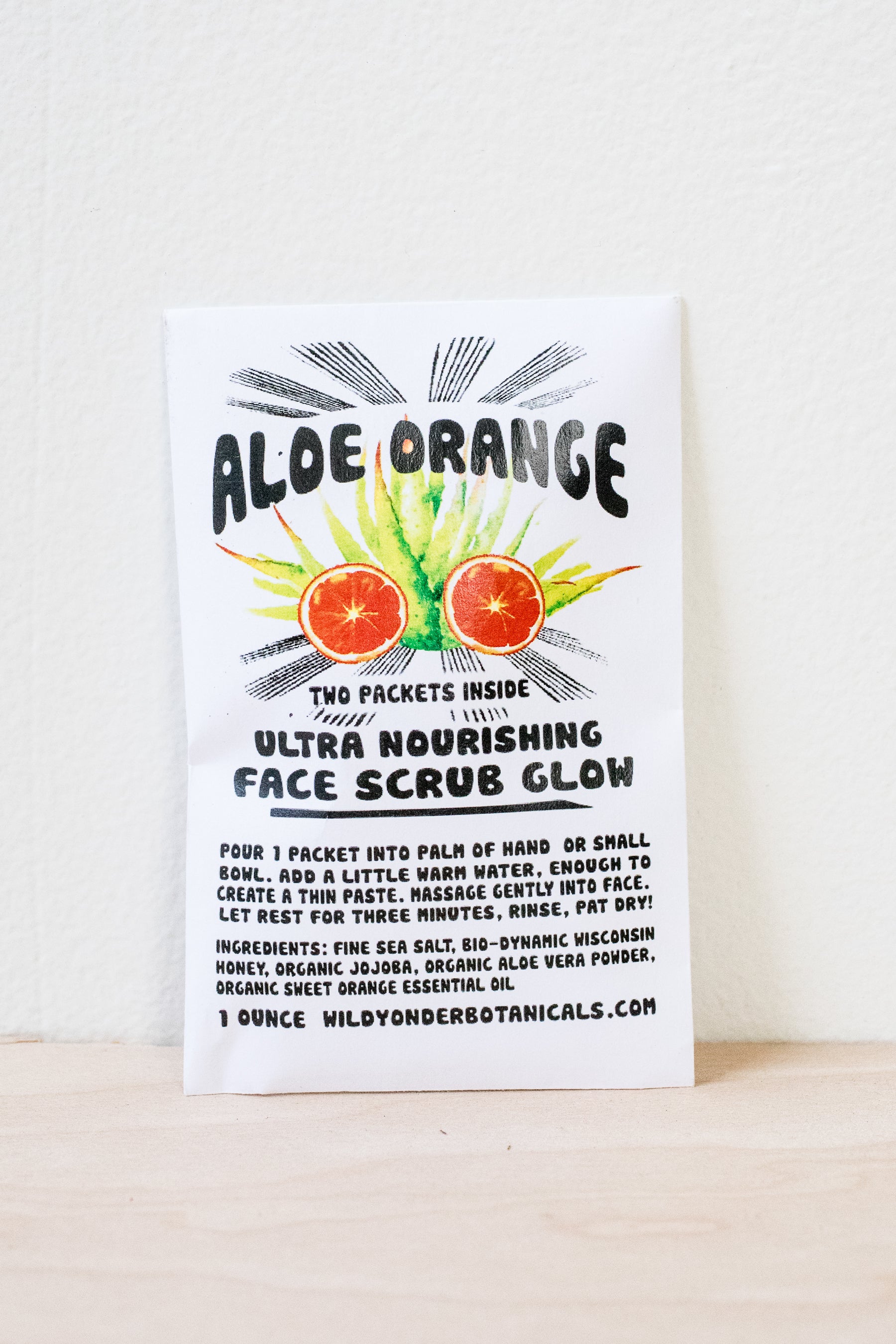 Aloe Orange Face Scrub Glow