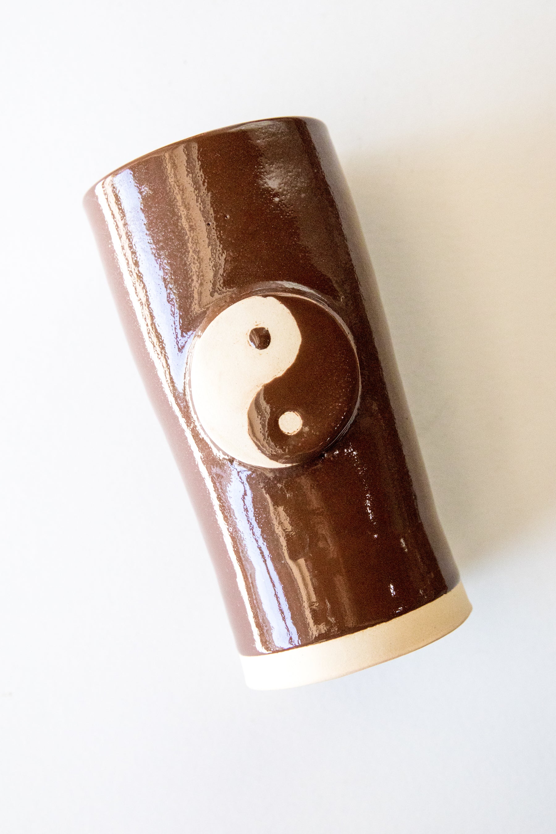 Chocolate Yin Yang Vase