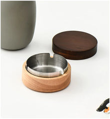 Cana 2-Tone Wooden Ashtray