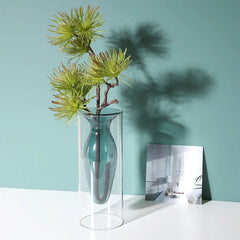 Color Inlay Glass Vase