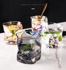Distort Texture Whiskey Glass 2 pc Set 