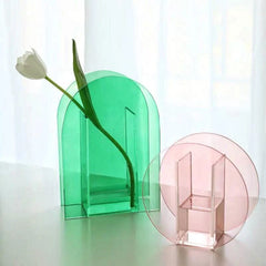 Light Transit Acrylic Vase & Desktop Accent 