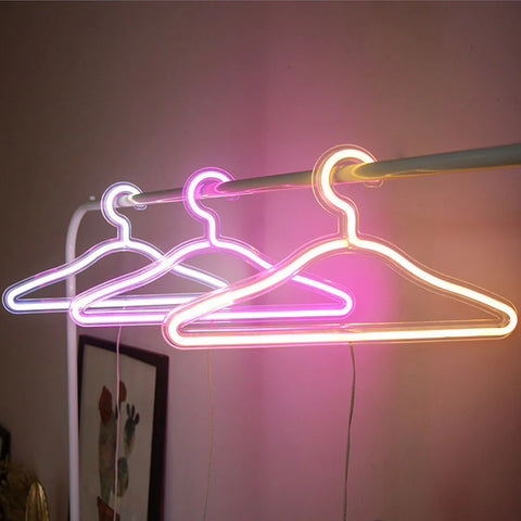 Neon Lights USB LED Clothes Hanger
