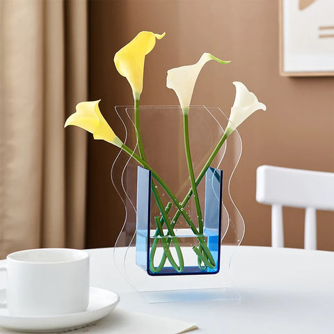 New Wave Acrylic Vase and Desktop Organizer 