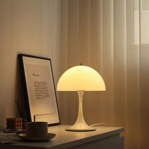 Panthella replica white-mushroom-led-table-lamp