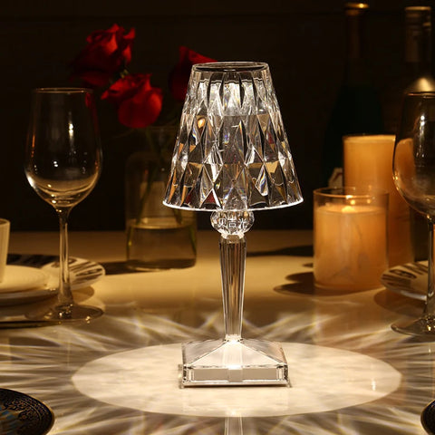 Lampe de table glamour scintillante
