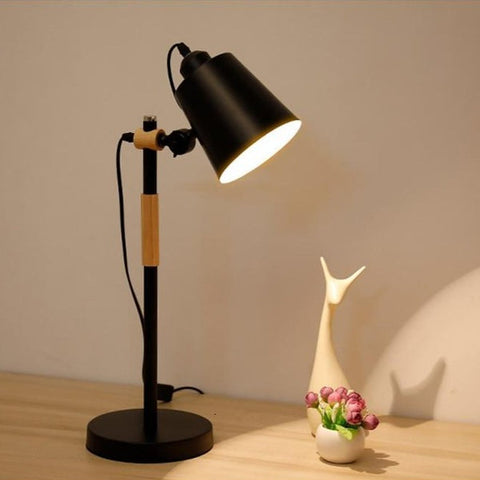 Barney Metal & Wood Table Lamp