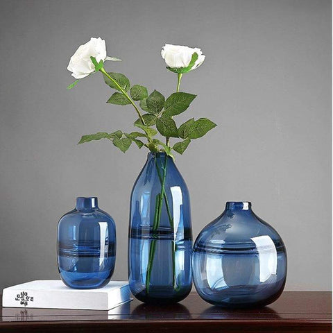 vase-en-verre-vague-bleu-moderne