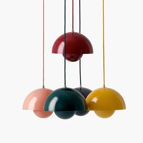 verner panton flowerpot-metal-ceiling-pendant