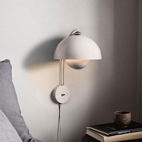verner panton flowerpot-metal-led-wall-lamp