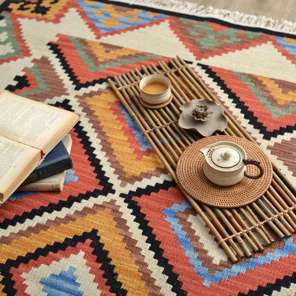 tapis kilim moderne ethnique Boho Home Decor