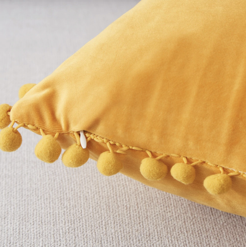 Soft Touch Pompom Pillow Covers