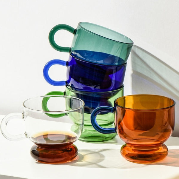 LeTho Glass Mug (With Handle & Lid) - Manikitchen - The best online tea  store in the USA