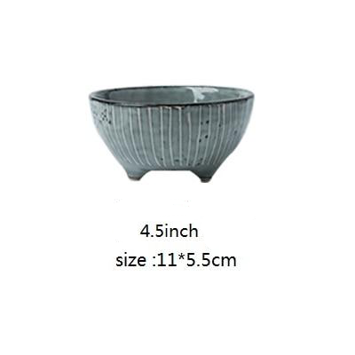 Japanese Porcelain Bowls for Modern Kitchen and Home Decor blue gray