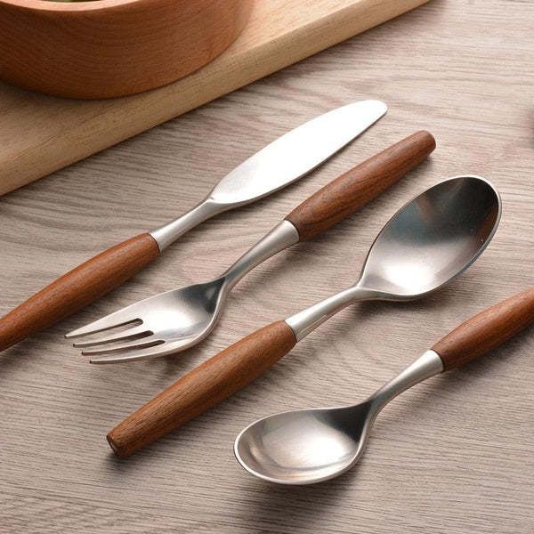 Onyx Jet Black Silverware Set - GEEKYGET