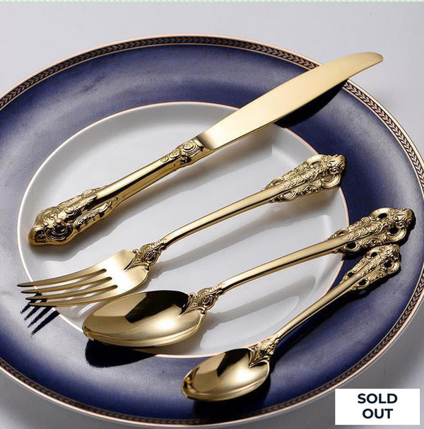 Skol Retro Flatware in Brushed Stainless Steel