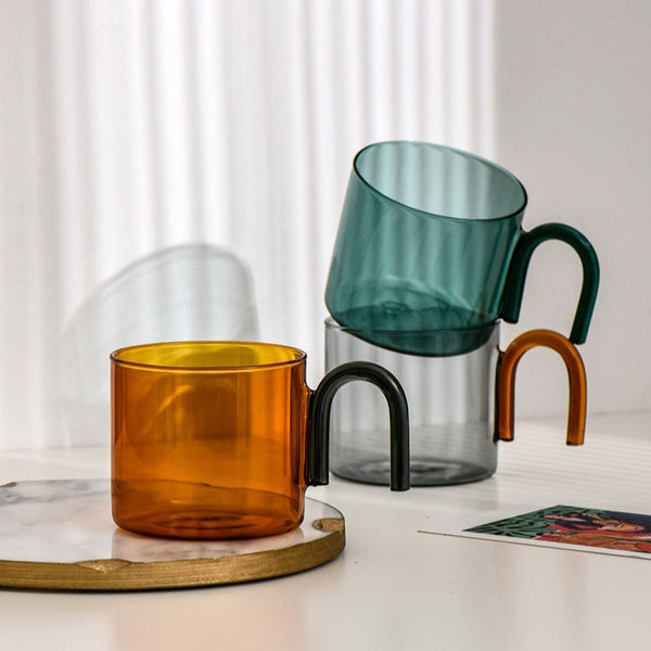 Wavy Handle Glass Mugs - Letifly