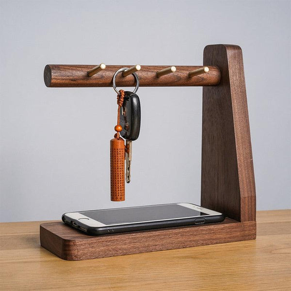 Magnetic Wooden Wall Key Holder