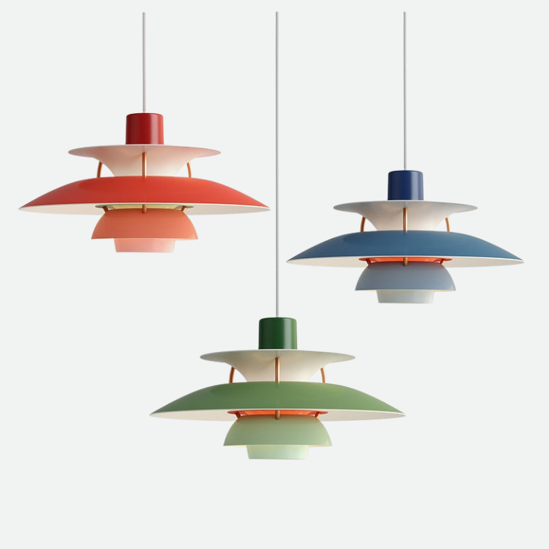 Image of Colored Layered Pendant light