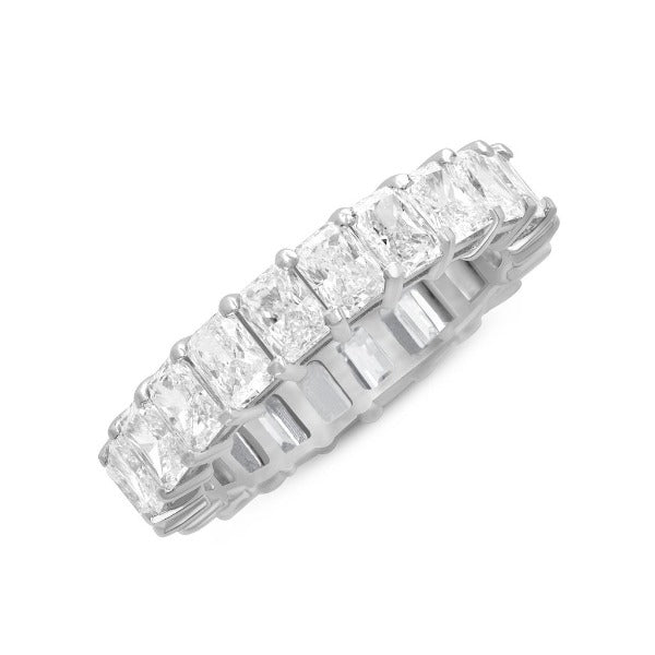 3.65 CT. T.W. Radian Cut Eternity Band in 18K White Gold