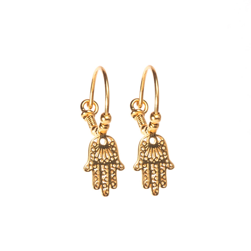 Hamsa Hoop Earrings - i and i Jewellery Ltd