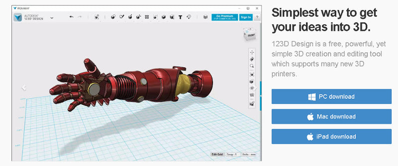 does autodesk 123d design share your designs
