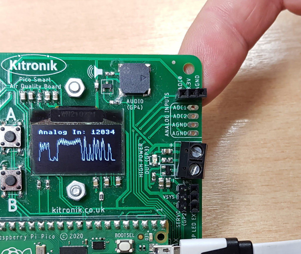 brush finger on analogue connector solder points