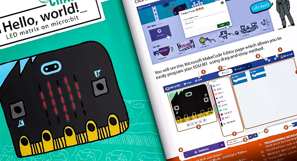 Edu:bit Training & Project Kit for micro:bit (without micro:bit) booklet