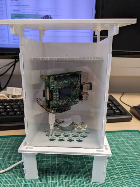 Air Quality HAT Outdoor Enclosure - Build Roof and Raspberry Pi Viewing Panel