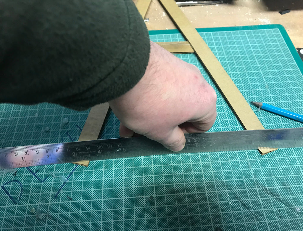 Marking the bottom of the A Frame