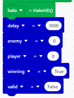 Python Blockly Initialise Variables